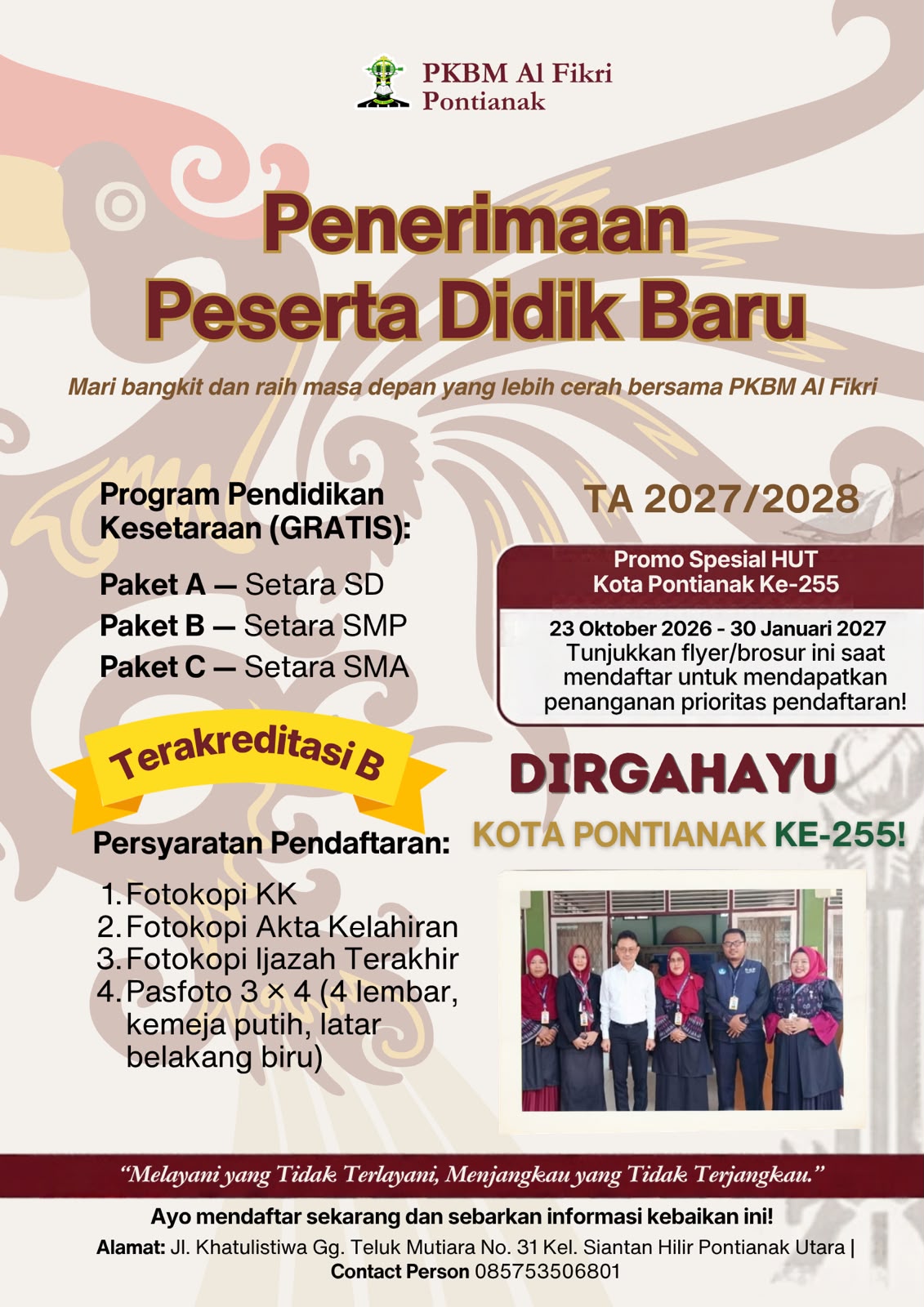 Penerimaan Peserta Didik Baru Poster